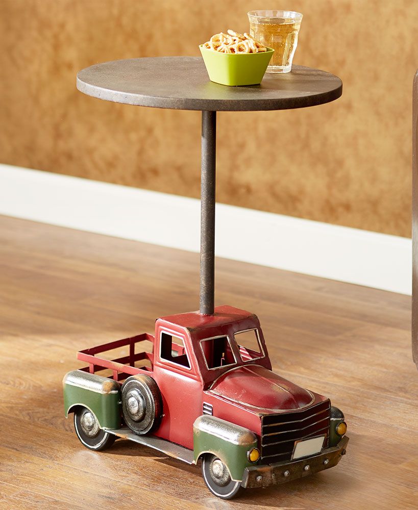Vintage Truck Accent Table Classic trucks, Classic