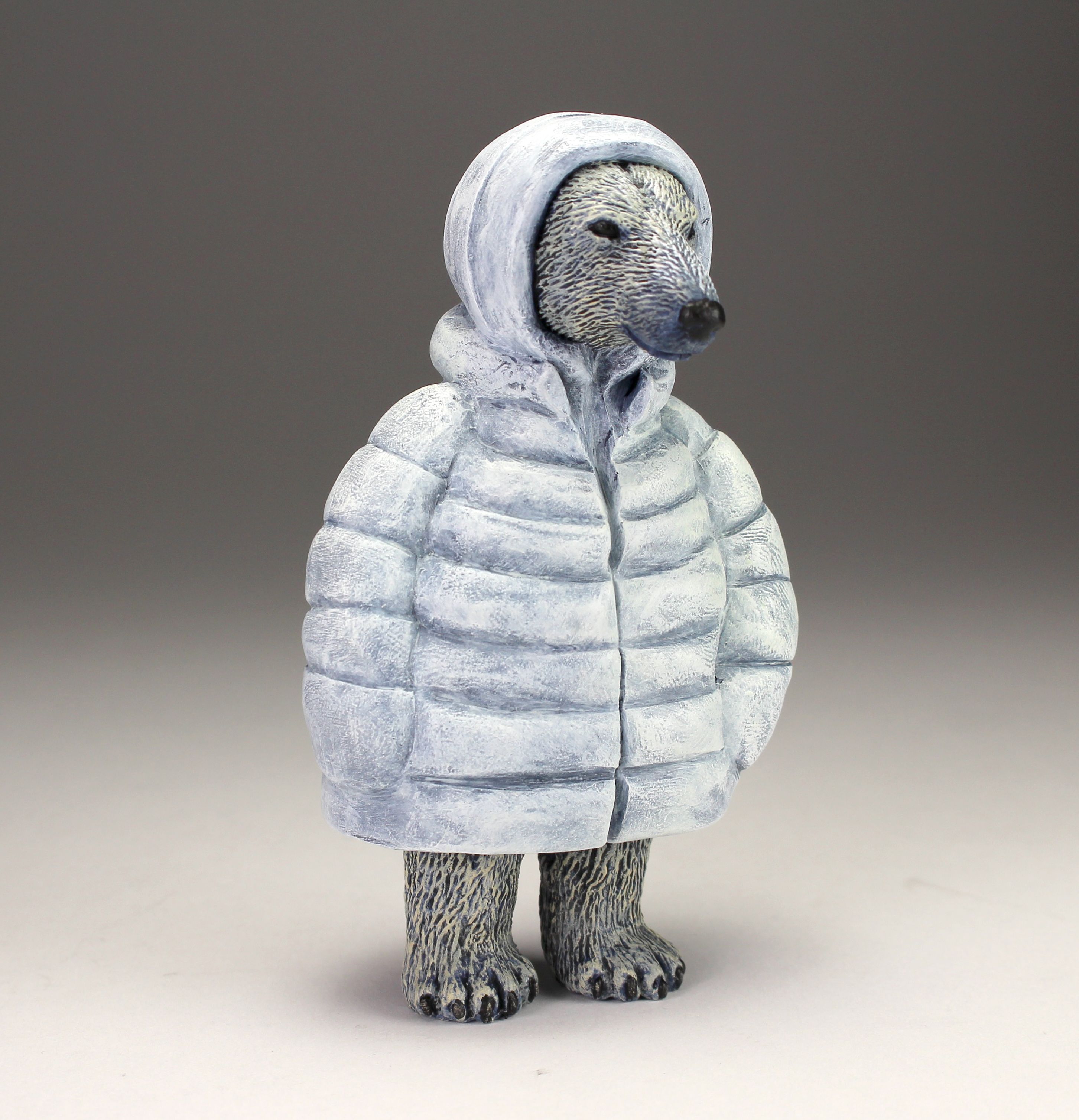 White Parka Bear. Hand cast and painted. Can be found occasionally ...