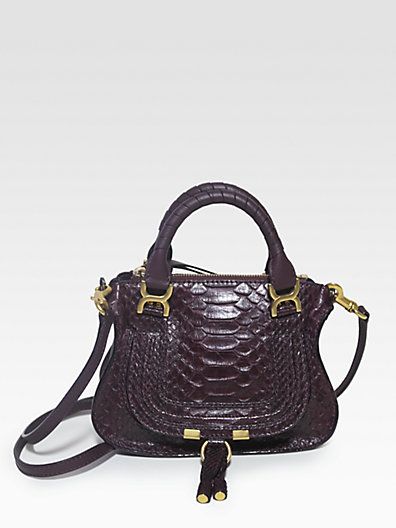 Chloé Marcie Mini Python Satchel Saks Accessory Wanderlust Chloé Marcie Mini Python Satchel Saks
