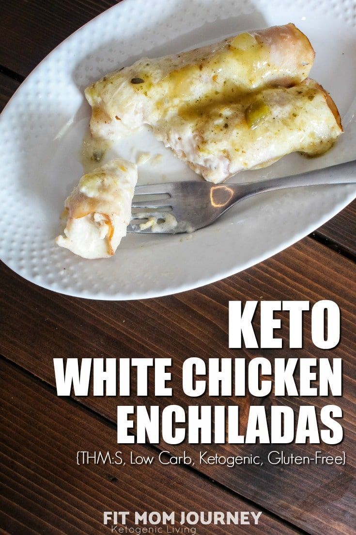 Meine Keto Chicken Enchiladas sind fettreich, proteinreich und kohlenhydratarm m...