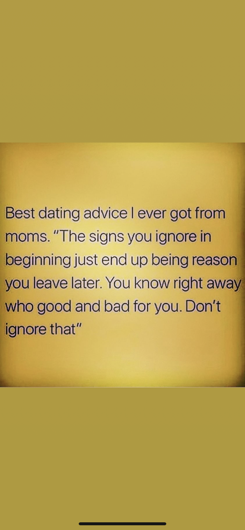 Dating advice