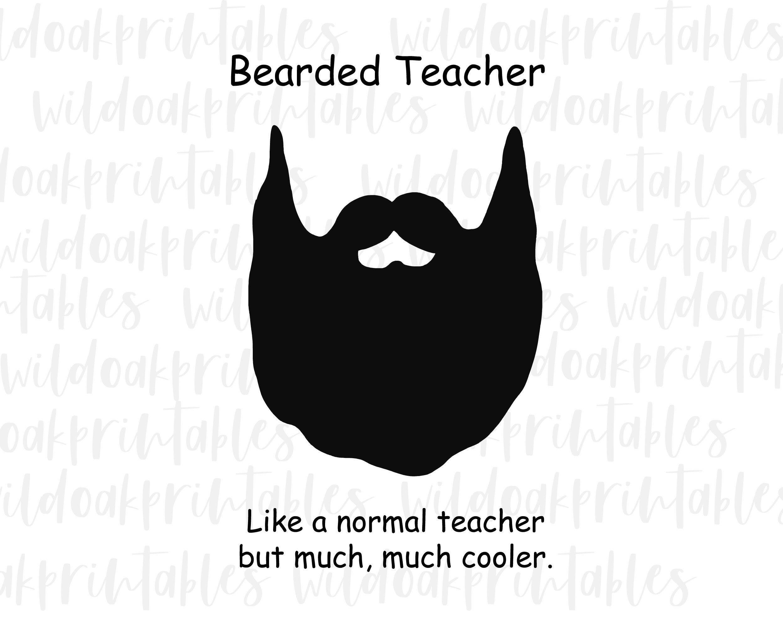 Download funny teacher svg, bearded teacher svg, teacher beard svg, bearded teacher png, cool teacher svg ...