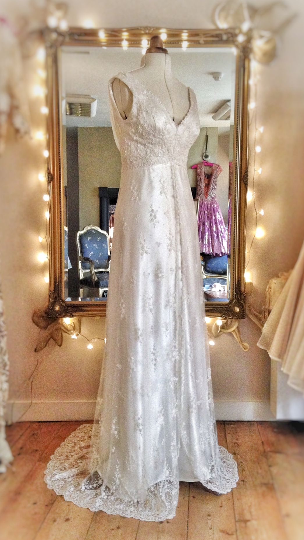 Pale Red Wedding Dress