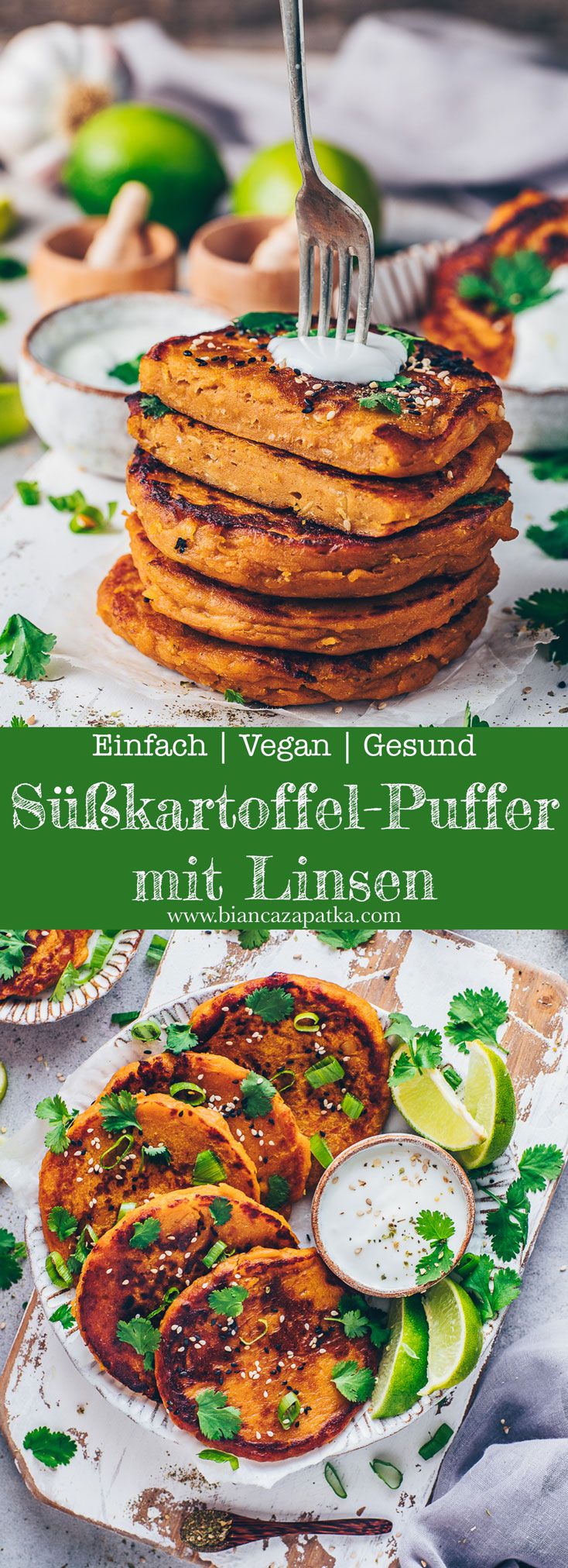 Süßkartoffel-Puffer #healthyeating