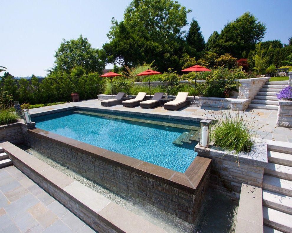 Backyard Ideas Really No Fuss Image Number 4044811076 A Resourceful And Creative Yard Plans For Additiona Sloped Backyard Backyard Pool Landscaping Backyard