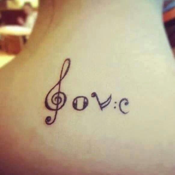 Love Music Tattoo Would Be A Nice Couples Tattoo For Me And The Hubs 43a31d00d59dc0b65f5a236703c2e85e