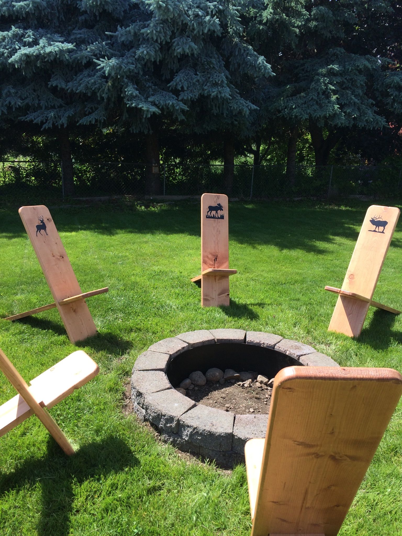 Fire Pit Viking Chairs. They Break Down Easily For Storage And Are  Surprisingly Comfortable. | Outdoor Fireplace Designs, Fire Pit Backyard,  Camp Fire Chairs Diy