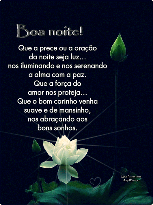 Que tua oração seja ouvida! Boa noite