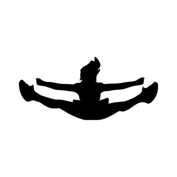 CHEERLEADER FLYER - Vinyl Decal Sticker Cheerleading Stunt *Free Shipping* #cheerleadingstunting
