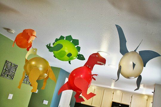 IDEAS DECORACIÓN DINOSAURIOS - Decoracion Dinosaurios para fiestas ... Diy Dinosaur Party Decorations, Dino Party, Dinosaur Birthday Party, 3rd Birthday Parties, Balloon Decorations, Balloon Ideas, Birthday Diy, Bday Party, Birthday Ideas