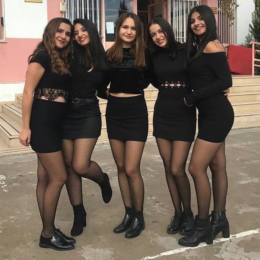 Nylon thong pounded group