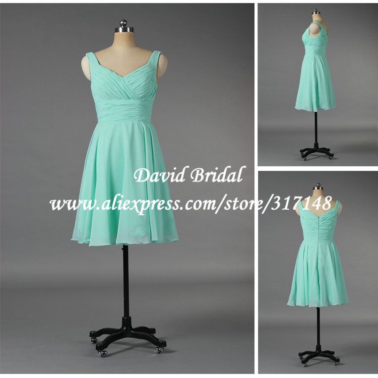 ThaliaDress Short Chiffon Halter Hi Lo Country Bridesmaid Dress Prom Gown T052LF