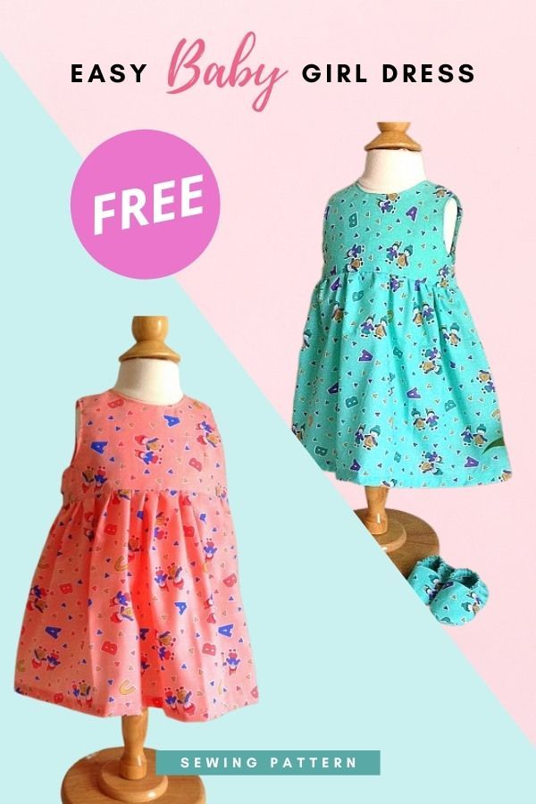 Easy Baby Girl Dress FREE sewing pattern. This is a great project to sew classic-style dresses for your baby or toddler. The designer has made the whole process very easy which is why this lovely girl's dress pattern is perfect for the beginner seamstress. And this dress doesn't take much time to make and or fabric to sew. Style Dress Patterns, Girls Dress Sewing Patterns, Sewing Patterns For Kids, Sewing For Kids, Free Sewing, Sewing Dresses, Girls Dresses, Sewing Ideas, Sewing Projects
