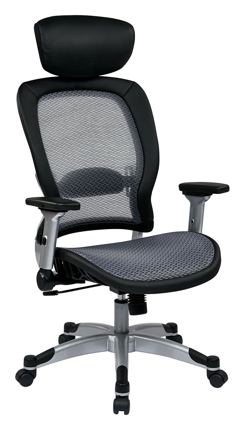 cloth office chair with headrest
