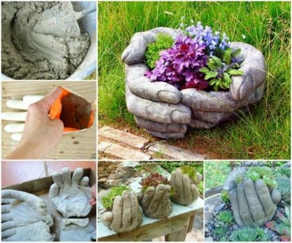 Gartendeko aus Beton selber machen: 28 Ideen für Selbstgemachtes