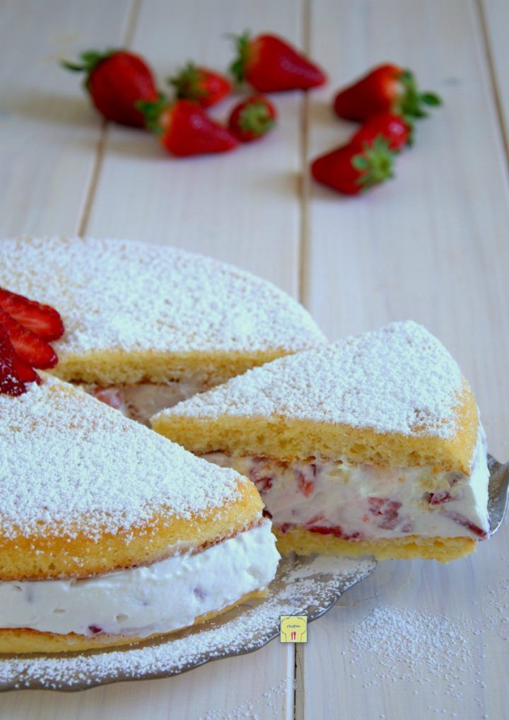 torta di ricotta e fragole gp Torta facile, Torta alle