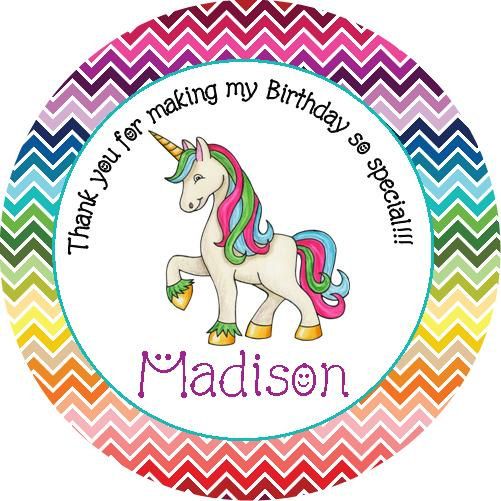 rainbow address labels