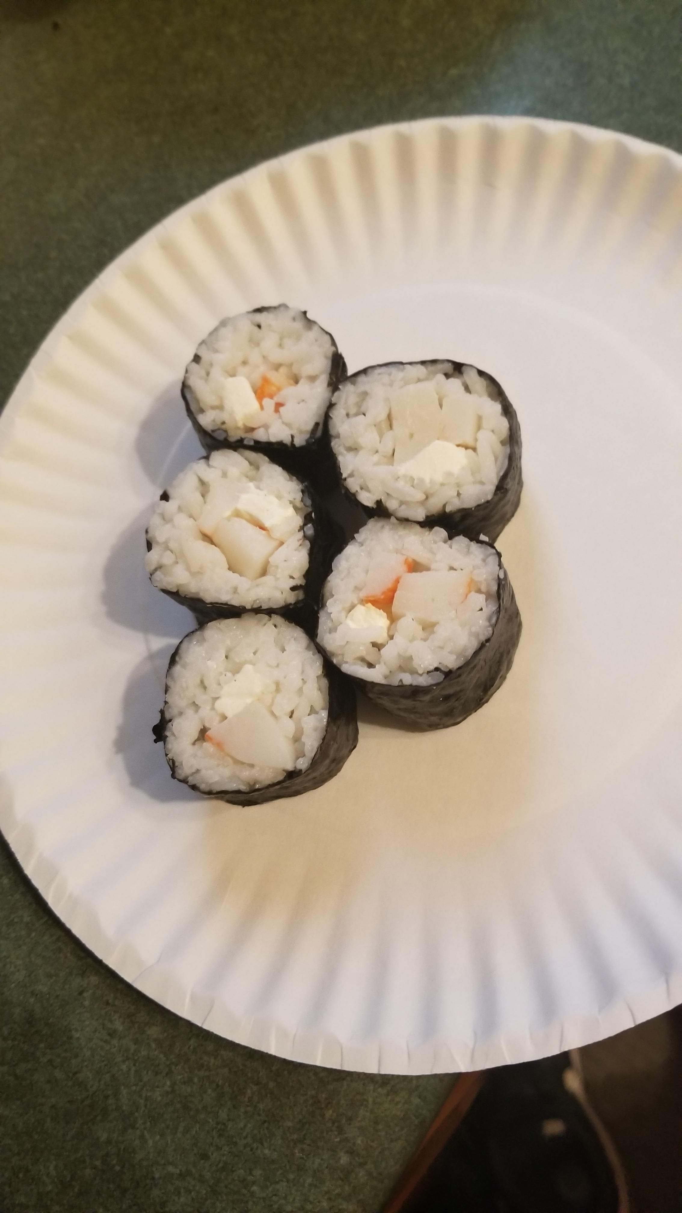 homemade Imitation Crab And Cream Cheese Sushi Sushi Recipe homemade Imitation Crab And Cream Cheese Sushi Sushi Recipe