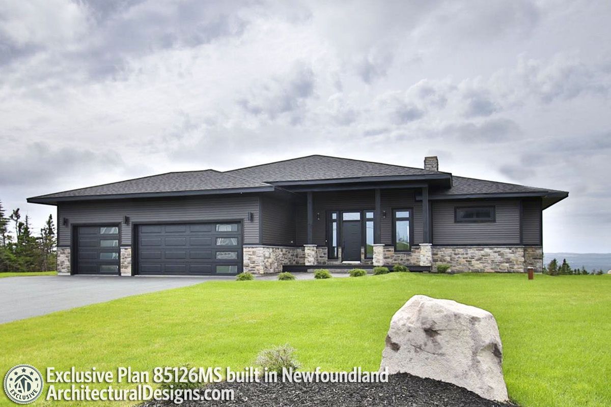 Plan ms prairie ranch home with walkout basement