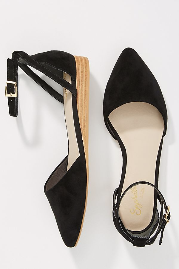 plateau ankle strap flat