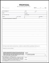 job bid sheet