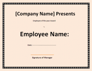 employee of the year certificate template aztemplates org employee of the year certificate