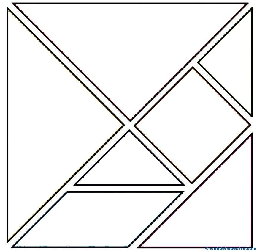 Resultado de imagen para tangram para imprimir sin color