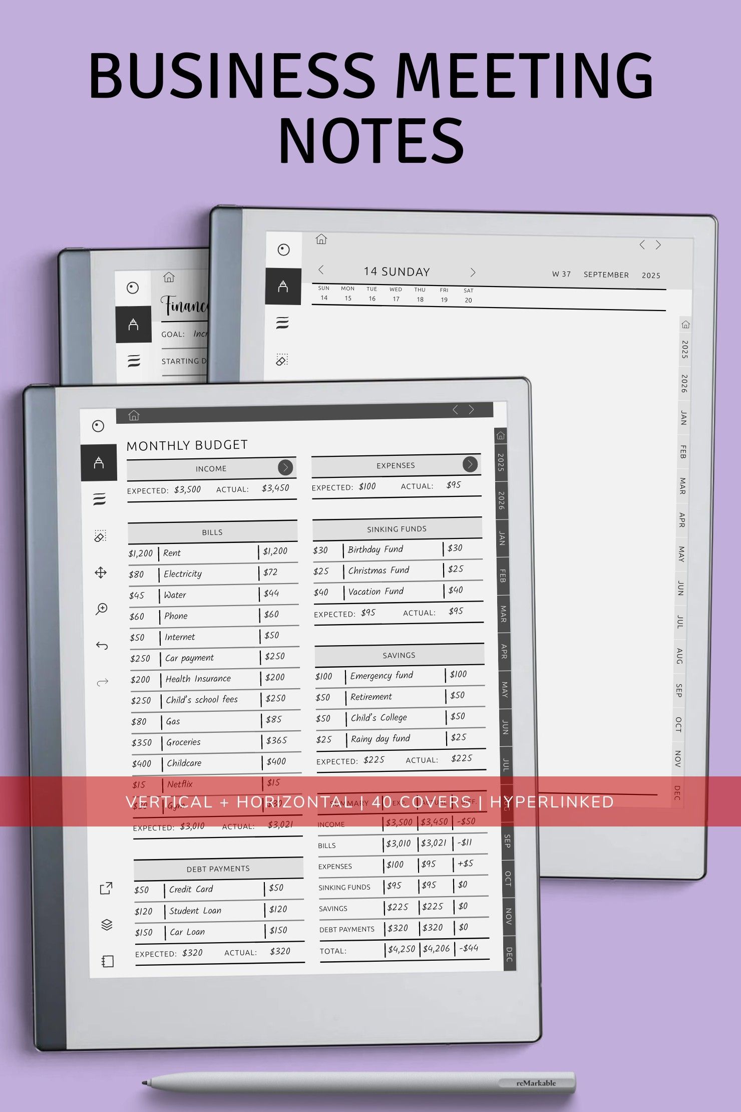 Boost Your Productivity with Supernote Business Meeting Notes and Project Planner