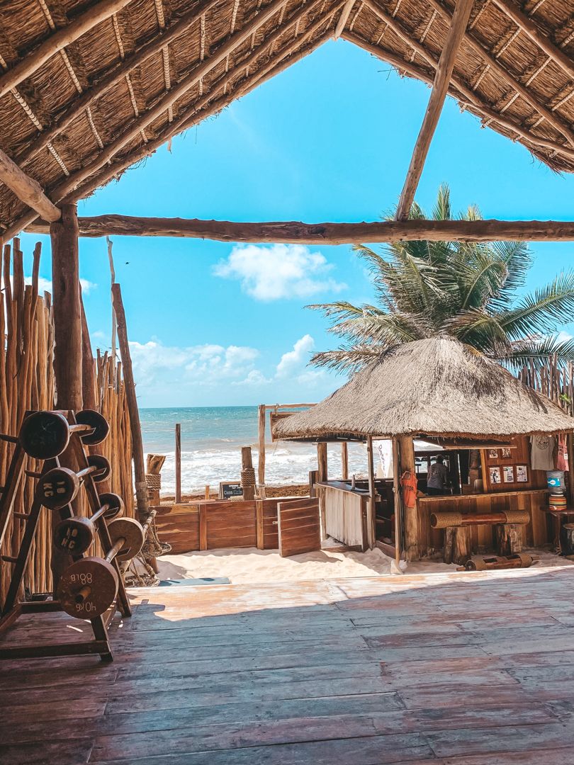 tulum mexico beach gym