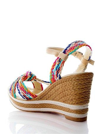 Caprito Sandaly Na Koturnie Shoes Wedge Espadrille Espadrilles
