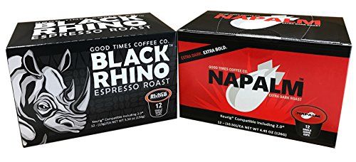 Napalm Coffee Black Rhino Espresso Roast Extra Bold Single Serve Cups