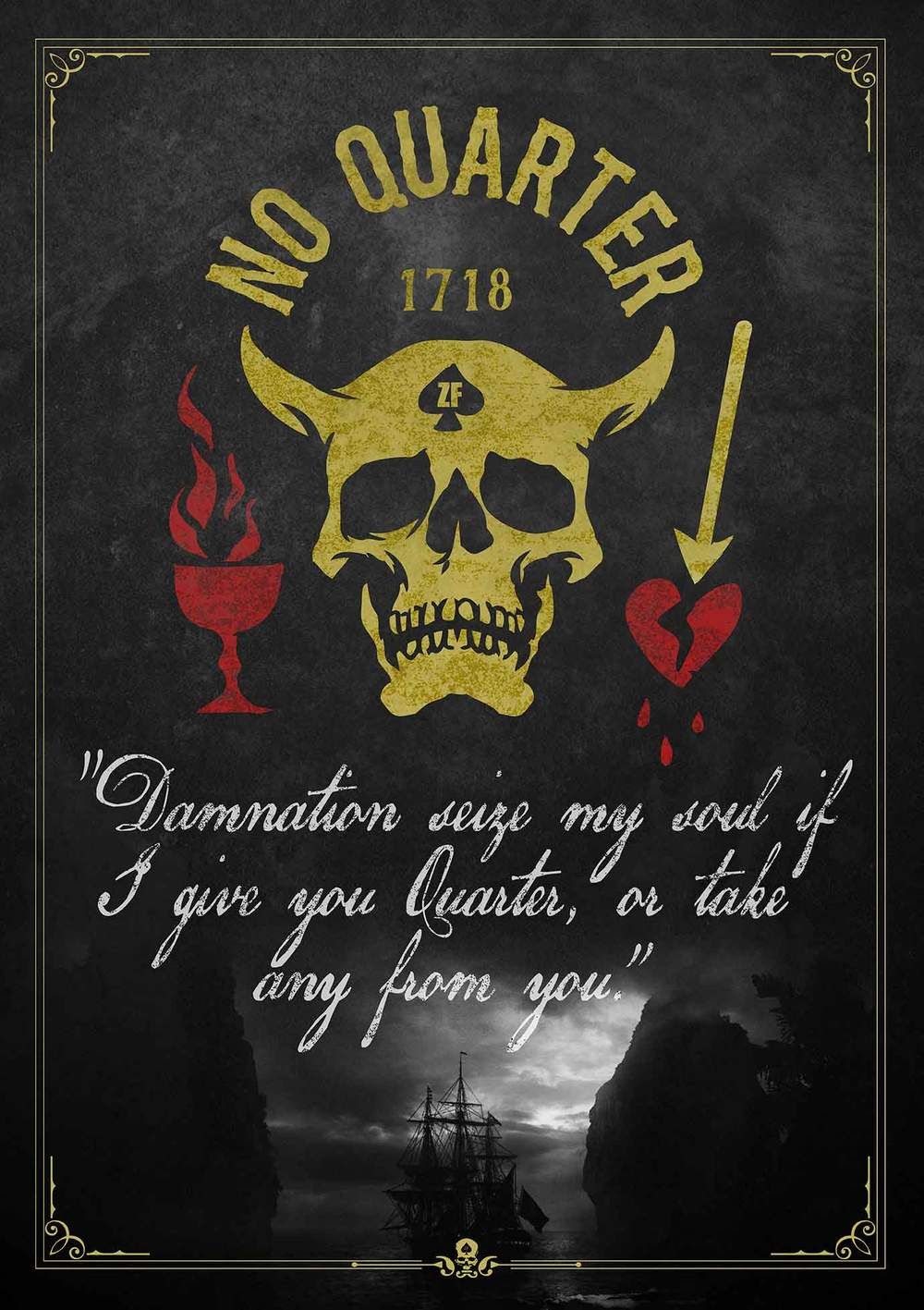 Blackbeard Poster ZERO FOXTROT Tatuaje Pirata Dise os De Tatuajes blackbeard-poster-zero-foxtrot-tatuaje-pirata-dise-os-de-tatuajes