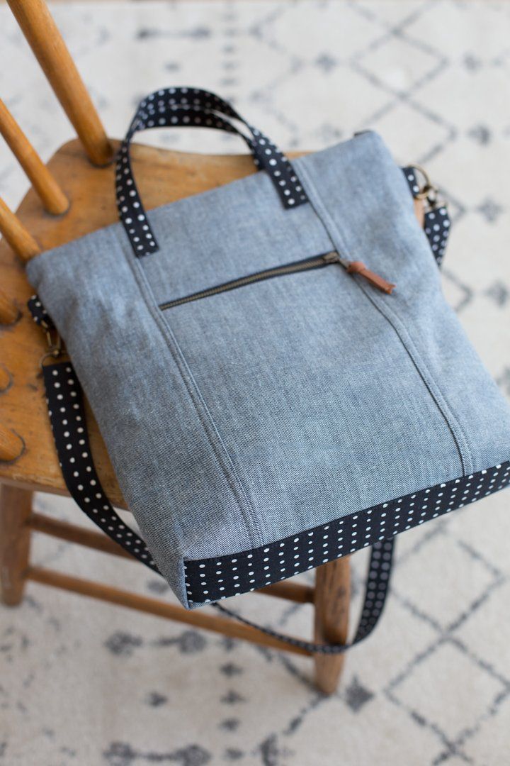 Note This Is A Digital Pdf Sewing Pattern A Mid Sized Crossbody Tote With Front Zippered Pocket Back Slip Pocket Zip Cuzdanlar Tote Canta Bohem Canta