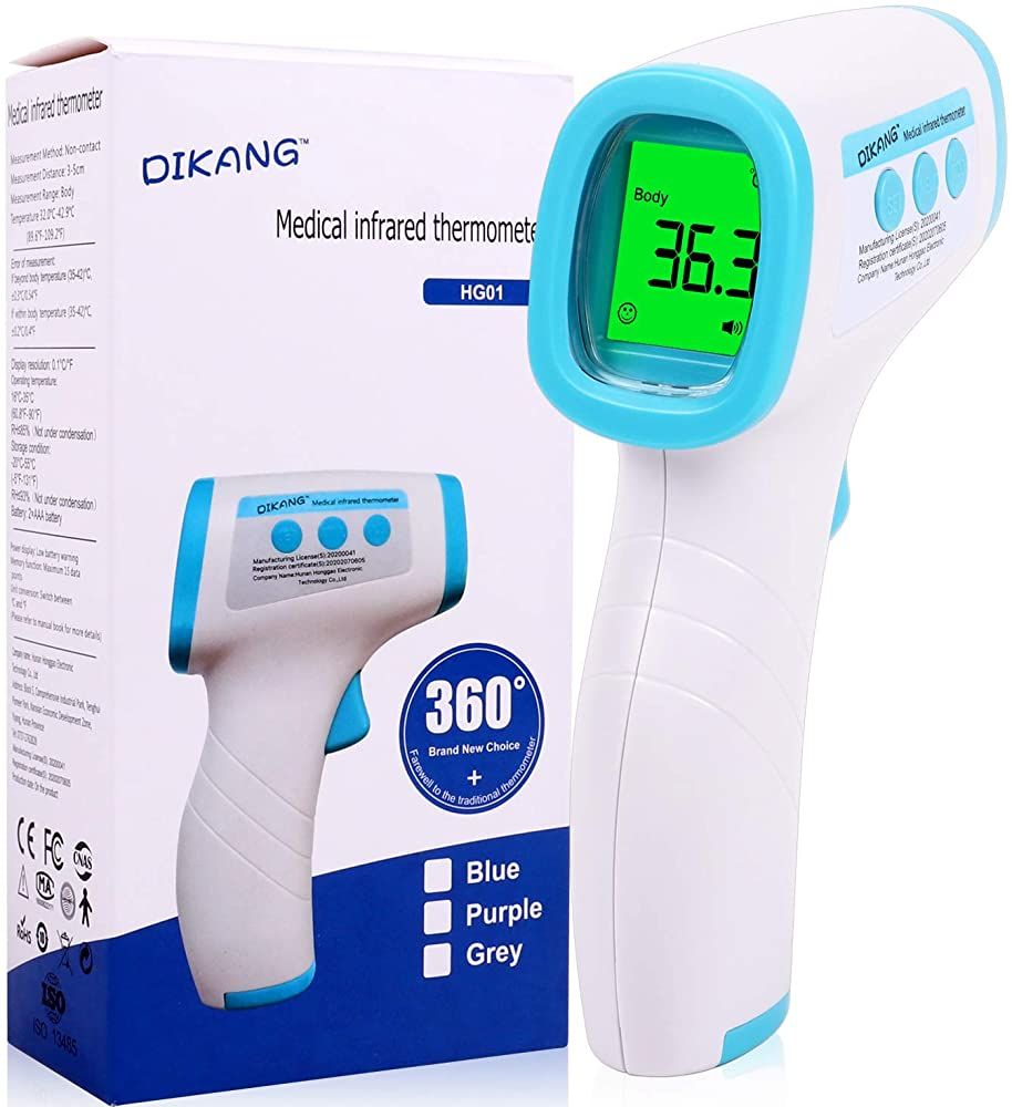 Hospitals Toozoky Heavy Duty LCD Display Non-Contact Infrared Forehead Thermometer for Medical Offices Hospitals Toozoky Heavy Duty LCD Display Non-Contact Infrared Forehead Thermometer for Medical Offices