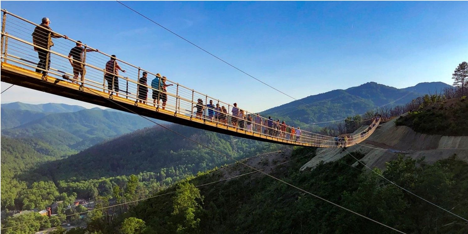 The Gatlinburg SkyBridge Gatlinburg Tennessee Is The Longest The Gatlinburg SkyBridge Gatlinburg Tennessee Is The Longest
