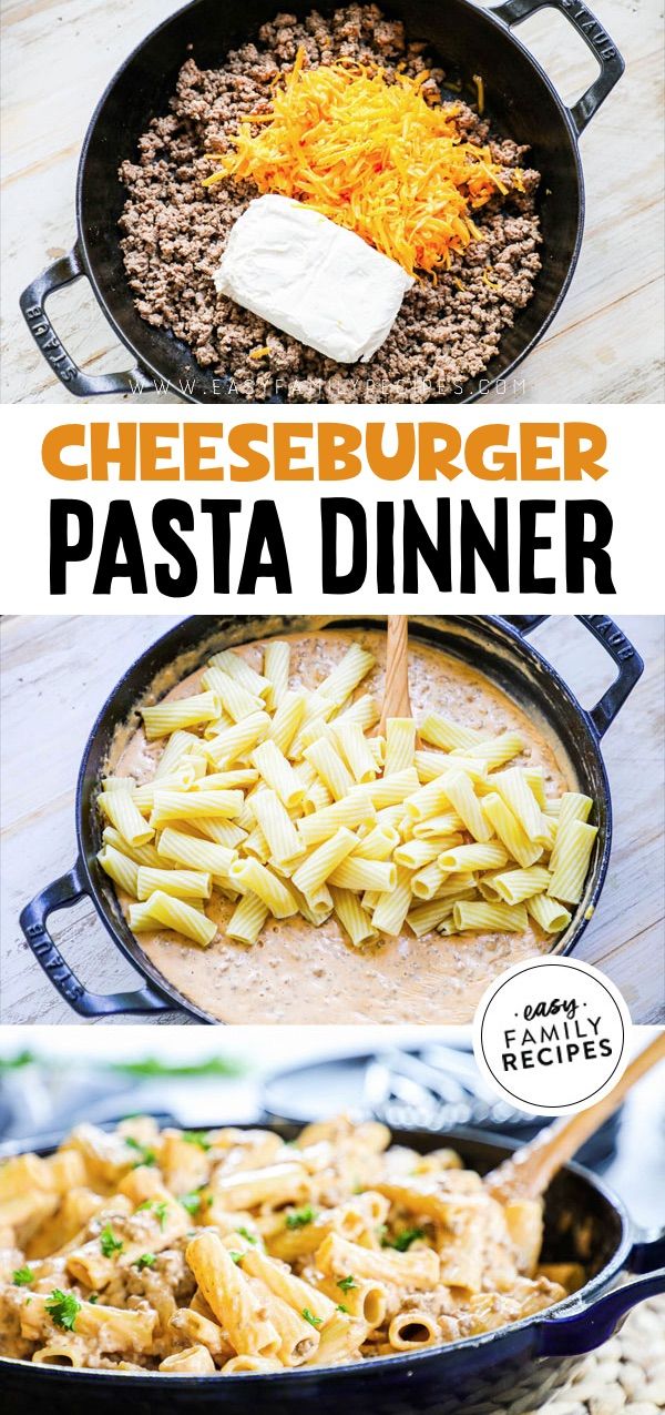 Cheeseburger Pasta (Easy Dinner Recipe