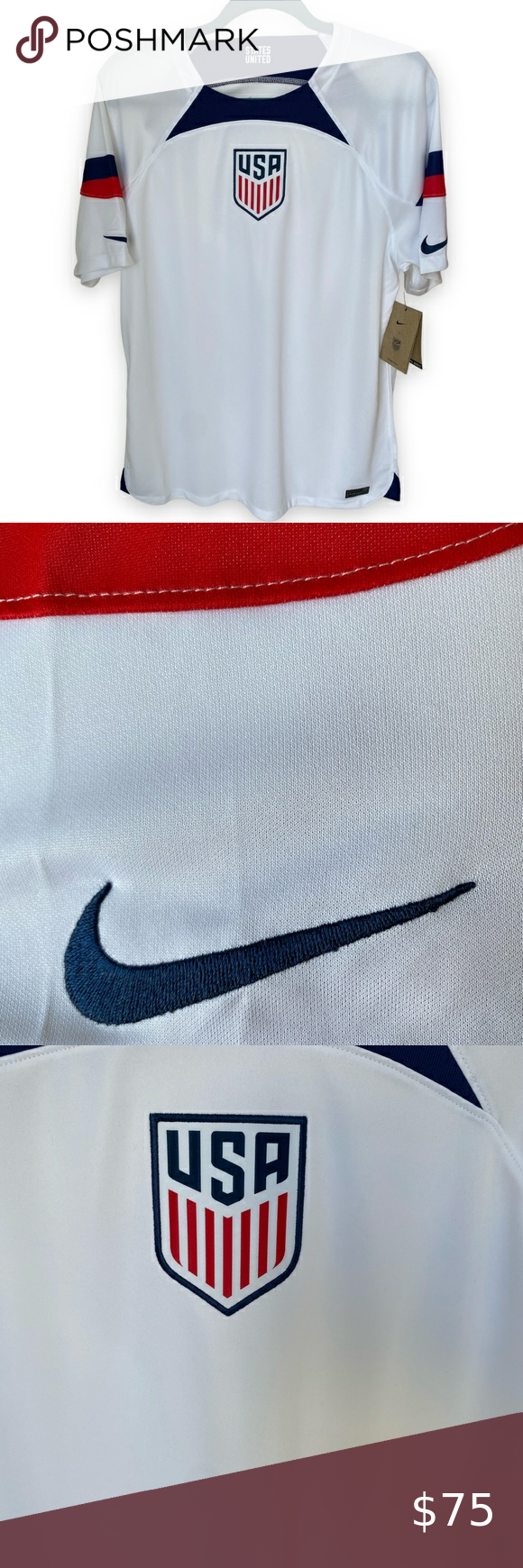 Nike USA National Team Soccer Jersey. World Cup 2022. Team Usa Soccer