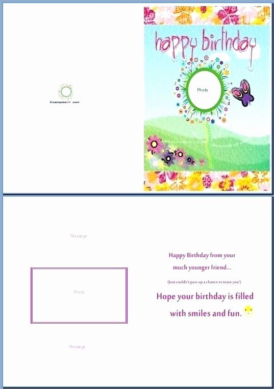 microsoft word greeting card template fresh birthday card