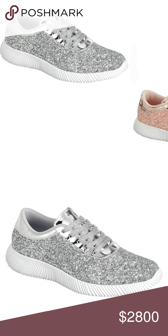 silver sequin sneakers