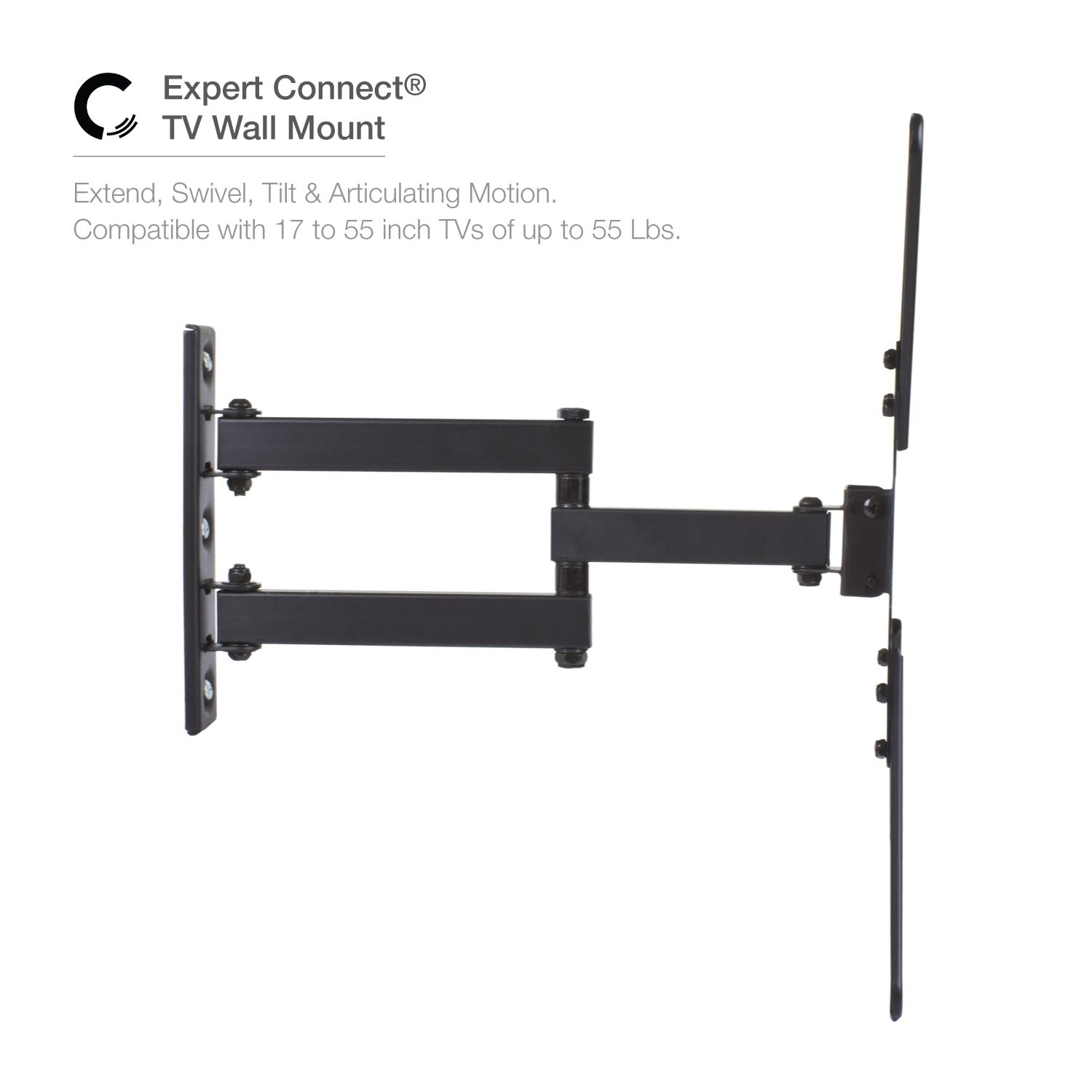 Heavy Duty Fixed Security Wall Mount For 32 To 55 Tvs And Monitors Flat Or Curved Screens Ul Certified Wall Mounted Tv Monitor Wall Mount