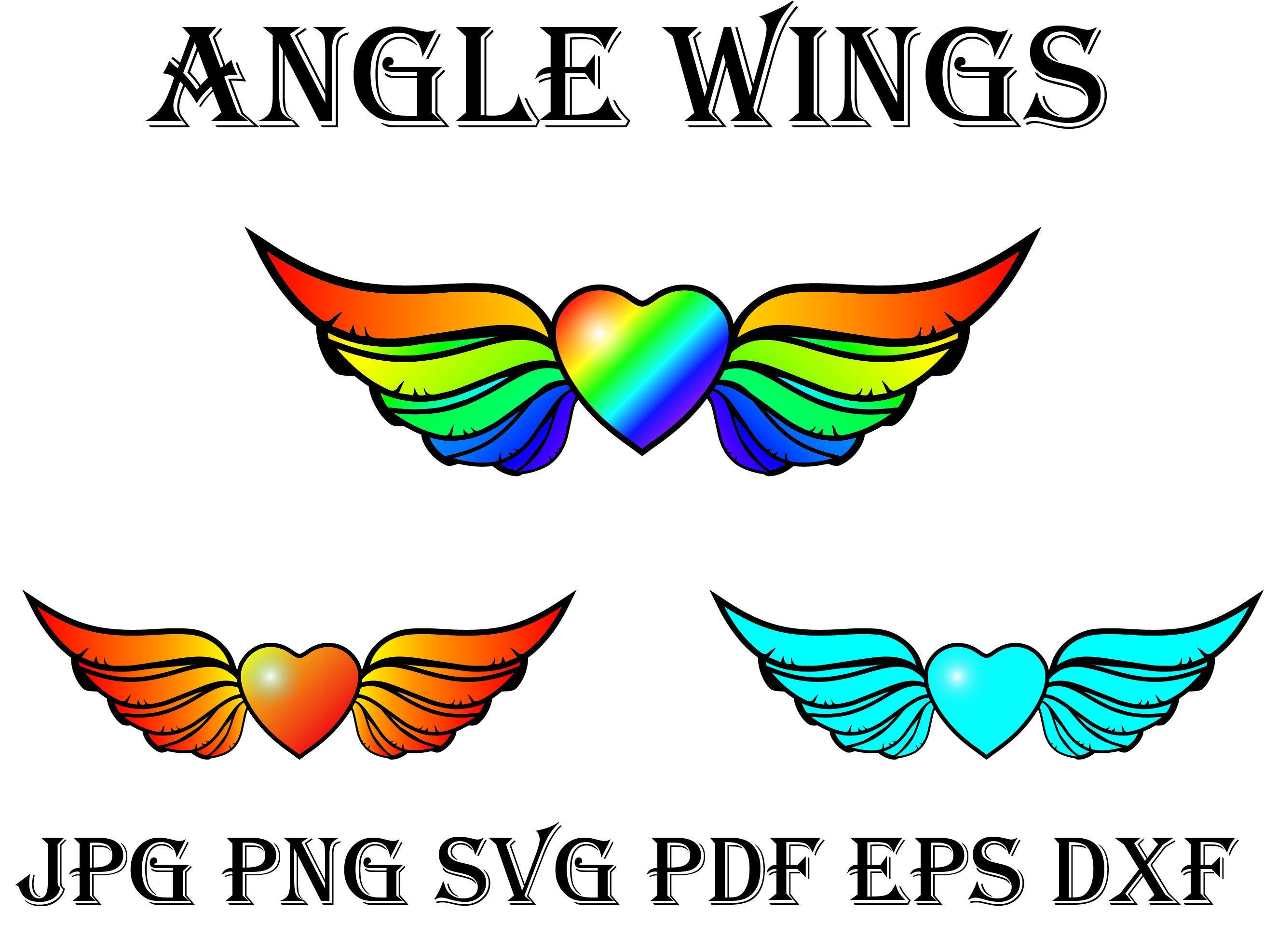 Download Angel wings earrings / 2-Layers earrings / Png Jpg Pdf ...