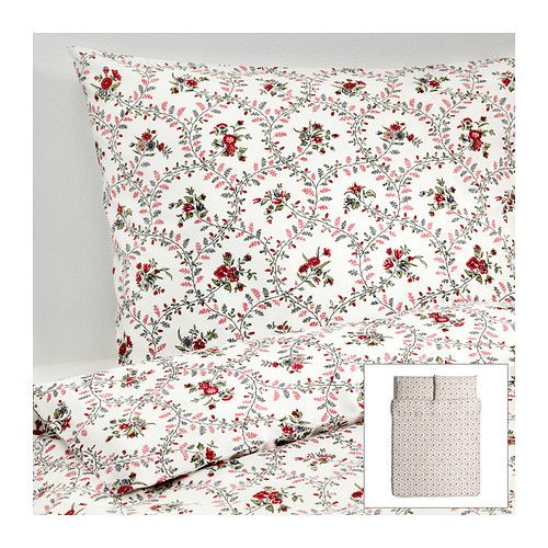 Ikea Alvine Kvist Black And White Floral Double Bed Sheets Duvet Want Must Need Designerbedsheets Bed Linens Luxury Bed Linen Design Double Bed Sheets