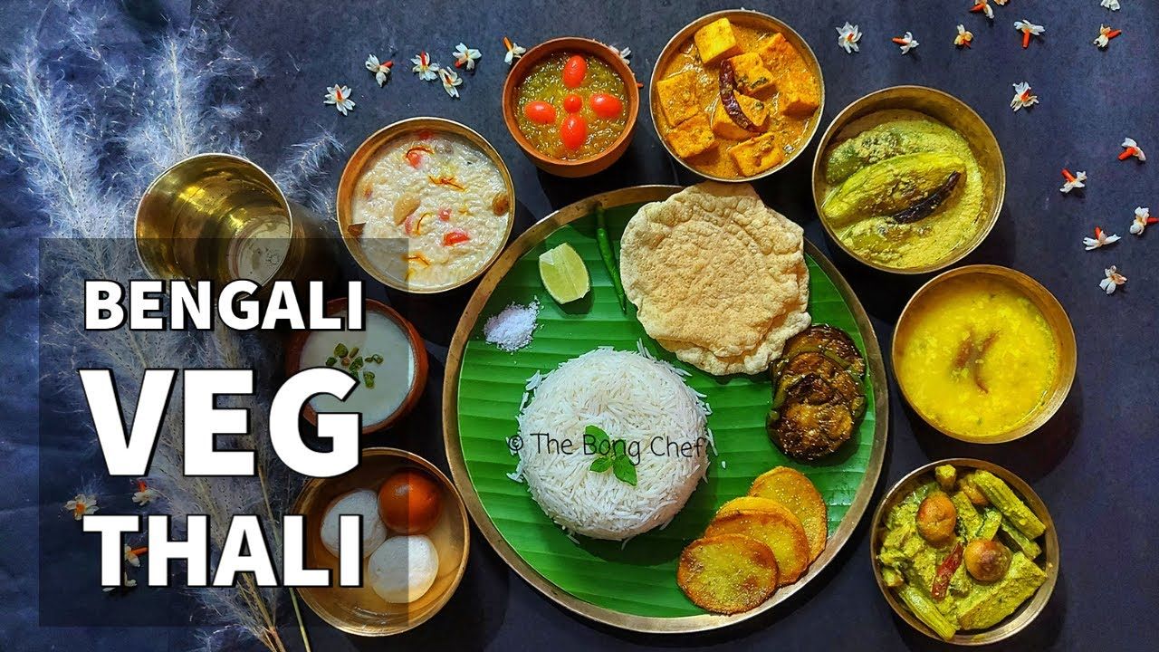 Bengali Vegetarian Recipes In Hindi Bengali Veg Thali - Durga Puja Special Veg Thali - Bengali Niramish