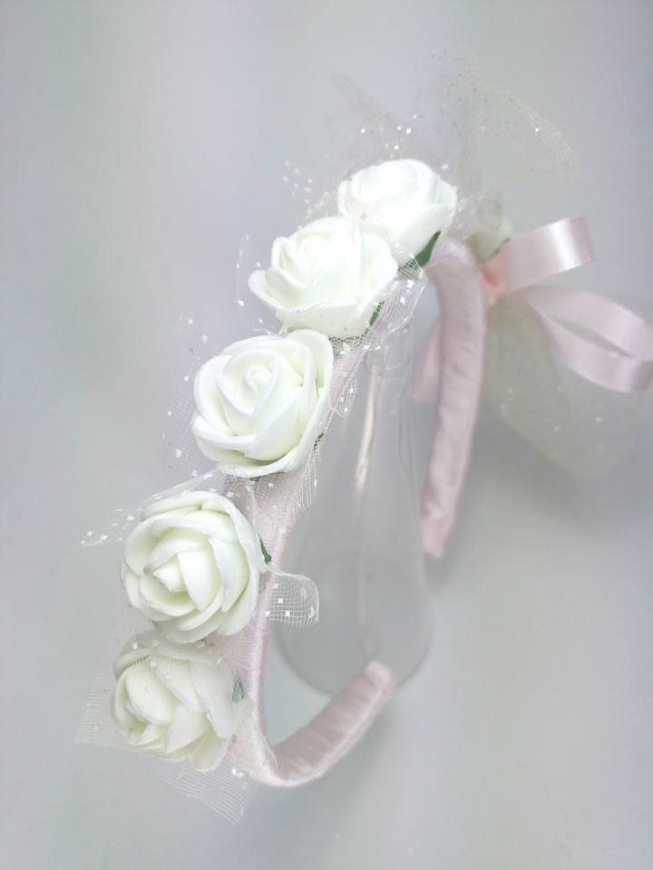 Fatto a mano farfalla di cristallo fascia Damigelle FLOWER GIRL altri colori