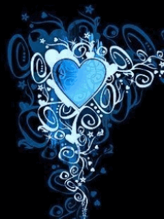 Animated Blue Roses Animated Cell Phone Hearts Heart Wallpaper