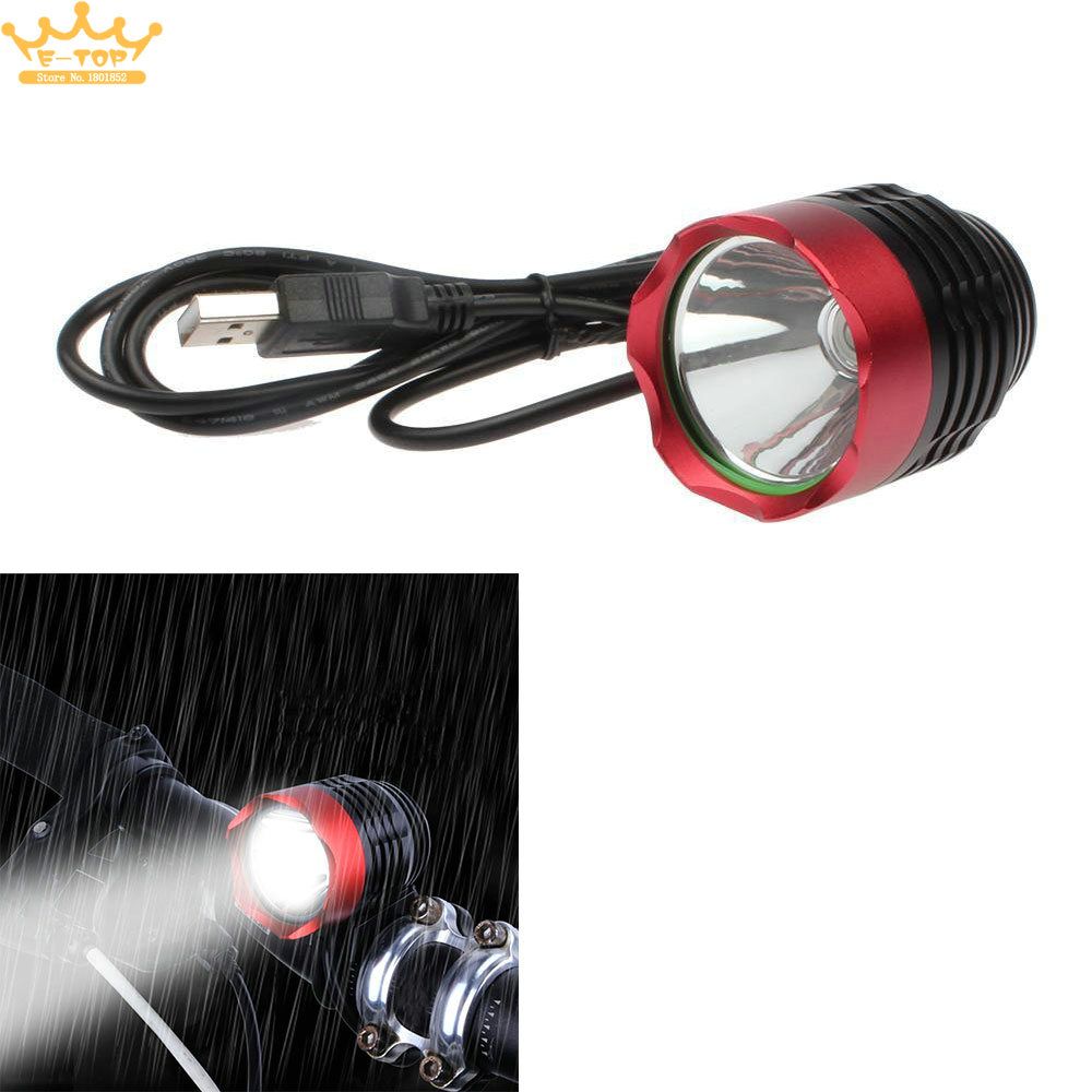 T6 LED Cycling Bike Bicycle Head Light Flashlight With 3 Modes Torch USB
