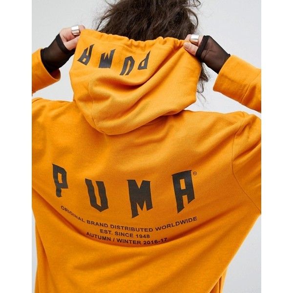Puma Exclusive To Asos Statement Oversized Hoodie 61 Liked On Polyvore Featuring Tops Hoodies Hooded Sweatshirt Hoodie Fashion Oversize Hoodie Hoodies