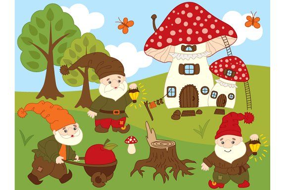 Download Forest Gnomes by Tanita_B on @creativemarket | Fantasy ...