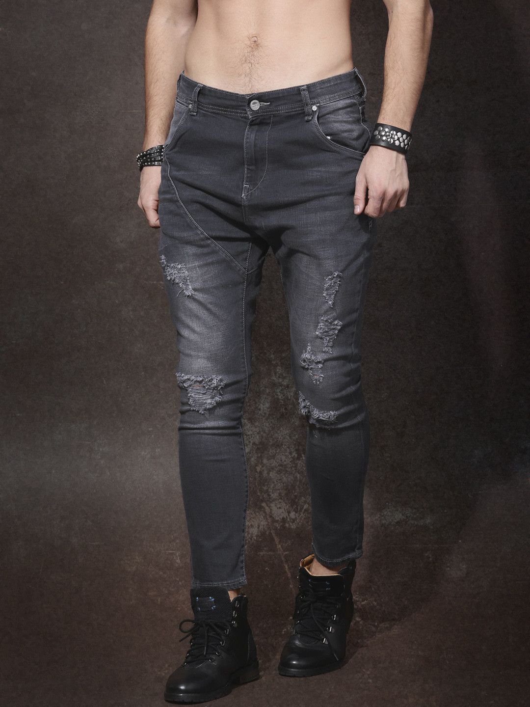 charcoal wash jeans