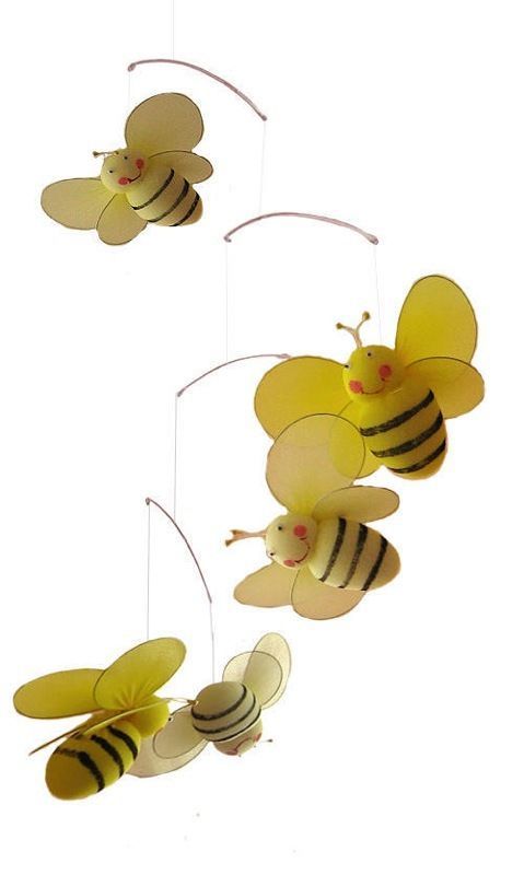 Bumblebee Bumble Bee Mobile Child Nursery Room Decor Hanging Bedroom Ceiling 3d Thebutterflygrove Ceili Bee Nursery Bumble Bee Nursery Bumble Bee Decorations